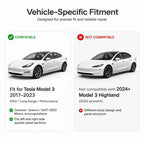 Rear Quarter Panel Lower Extension for Tesla Model 3 (1109299-S0-A / 1109300-S0-A)