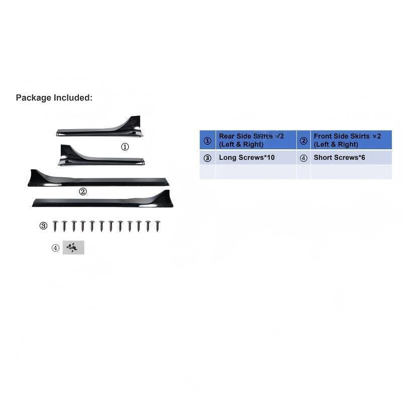 Anti-Scratch Side Skirt Cover Kit for Tesla Model 3 Highland 2024+