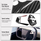 Carbon Steering Wheel Cover Kits for Tesla Cybertruck 2024+