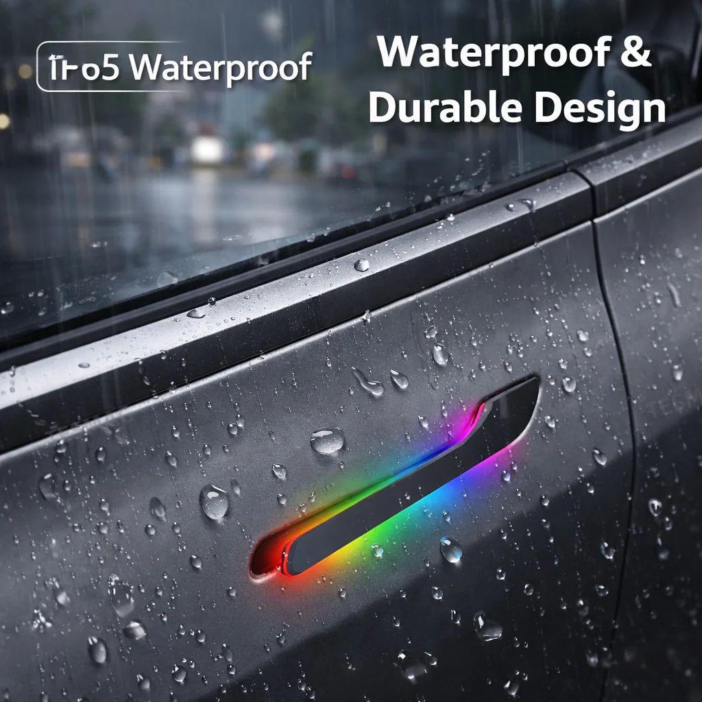 RGB Automatic Door Handles for Tesla Model 3 Highland & Model Y Juniper with Smart App Control