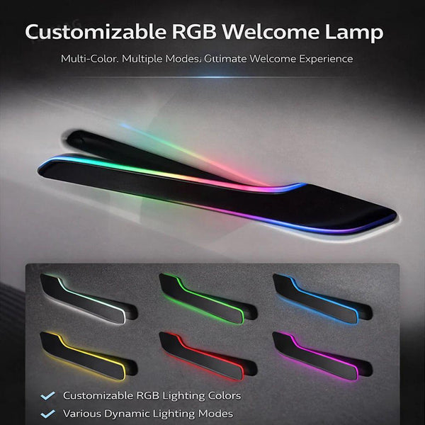 RGB Automatic Door Handles for Tesla Model 3 Highland & Model Y Juniper with Smart App Control