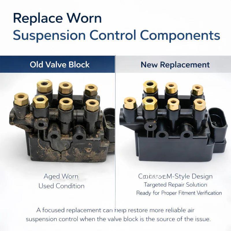 Air Suspension Valve Block Replacement for Tesla Model S/X 1027919-00-B