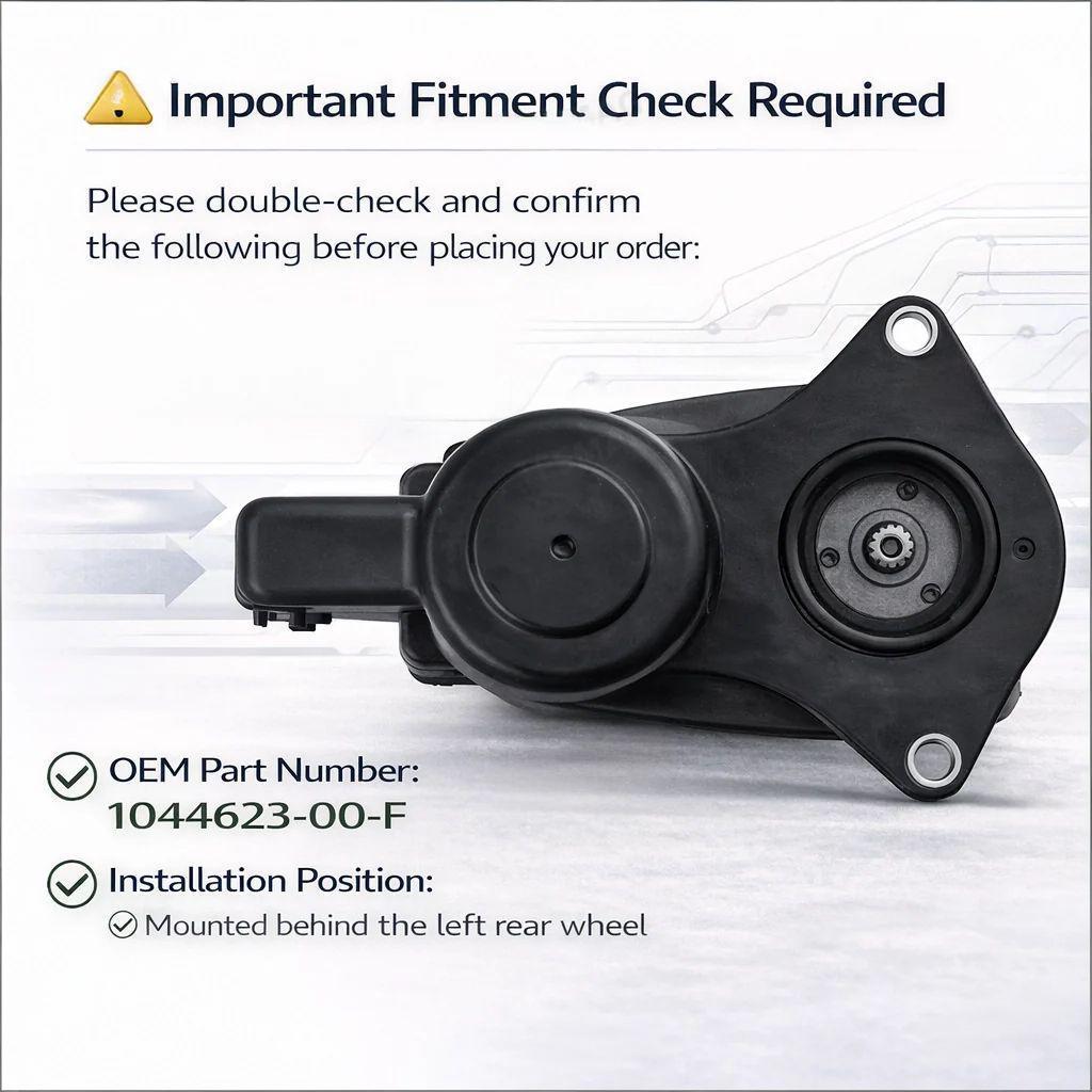 Rear Left Parking Brake Caliper Motor for Tesla Model 3 | OEM 104462300