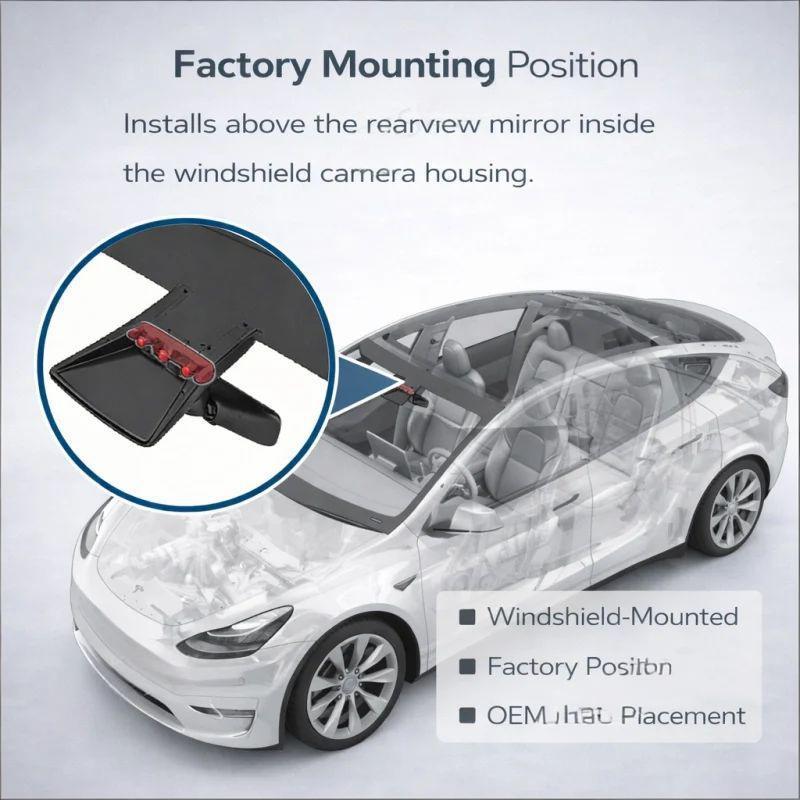 Front Windscreen Triple Camera for Tesla Model 3 / Y (1514448-01-F)