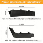 4pcs Push-on Pin Mud Flaps for Tesla Cybertruck 2024+
