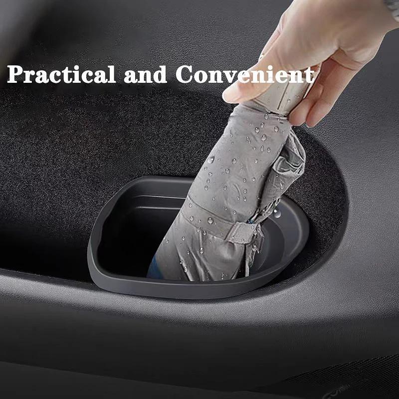 Waterproof Silicone Door Side Trash Bin for Tesla Model 3 Highland / Model Y Juniper