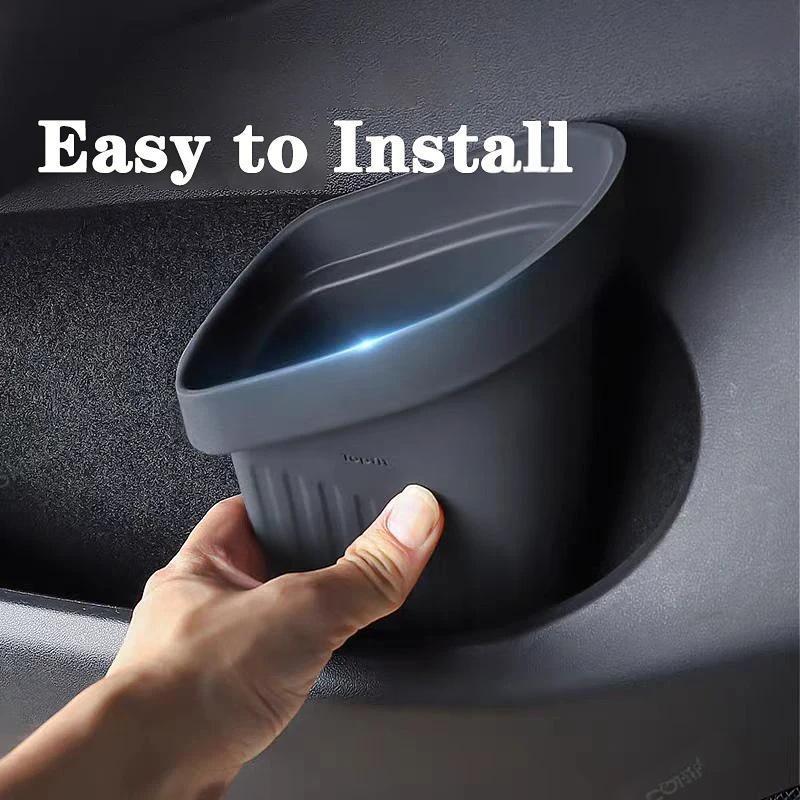 Waterproof Silicone Door Side Trash Bin for Tesla Model 3 Highland / Model Y Juniper