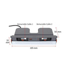 Retractable Fast Charging USB Hub Dock with Ambient Light for Tesla Model 3 Highland/Model Y Juniper