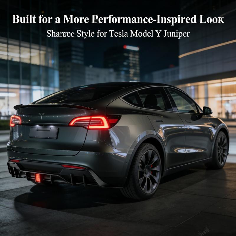 Tesla Model Y Juniper (2025+) Sport Rear Diffuser with Smart LED Brake Light Secondary image