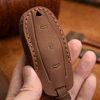 Handmade Leather Tesla Model S 3 X Key Fob Case Cover