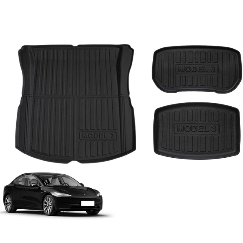 Model 3 Highland Frunk and Trunk All-weather Cargo Floor Mat (3PCS)