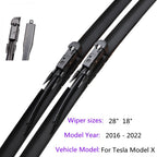 Wiper Blades for Tesla Model X Nozzle (Set of 2)