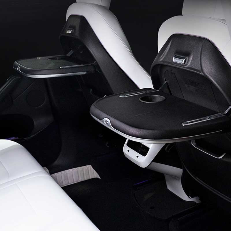 Seatback Foldable Table with Wireless Charging for Tesla Model 3/Y