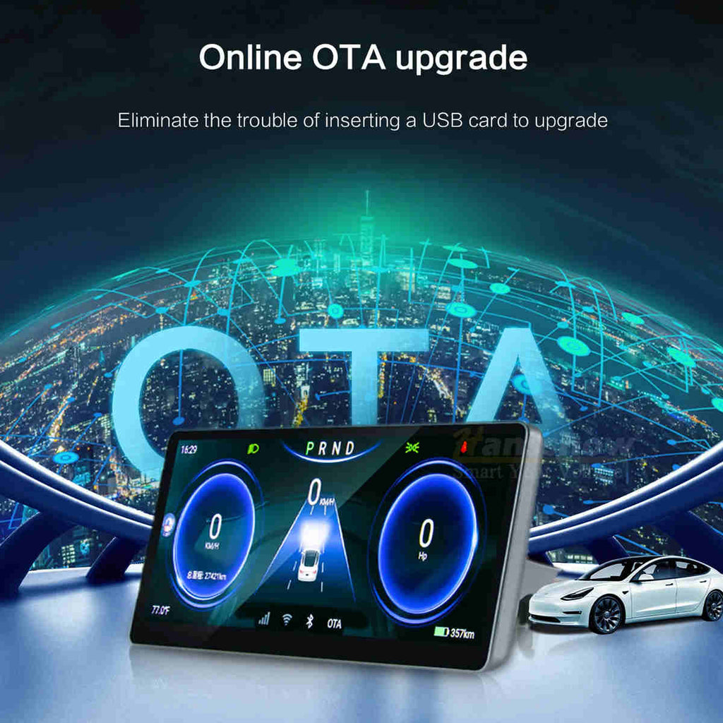 10.25 Inch Hud 4G Android Tesla Model 3 / Y LCD Instrument Dashboard Display