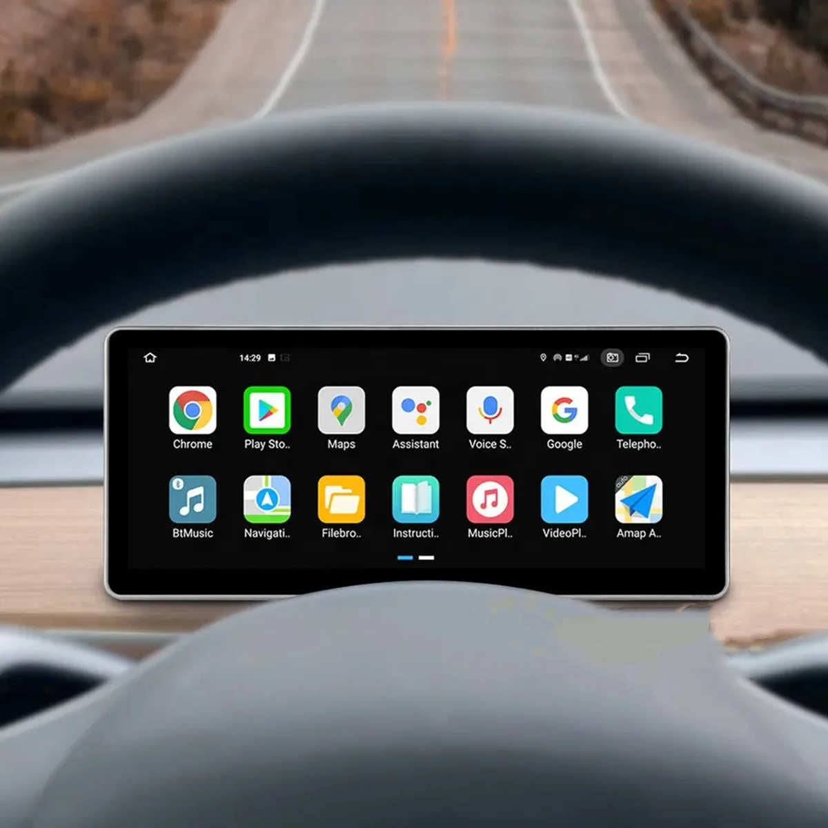 10.25 Inch Hud 4G Android Tesla Model 3 / Y LCD Instrument Dashboard Display