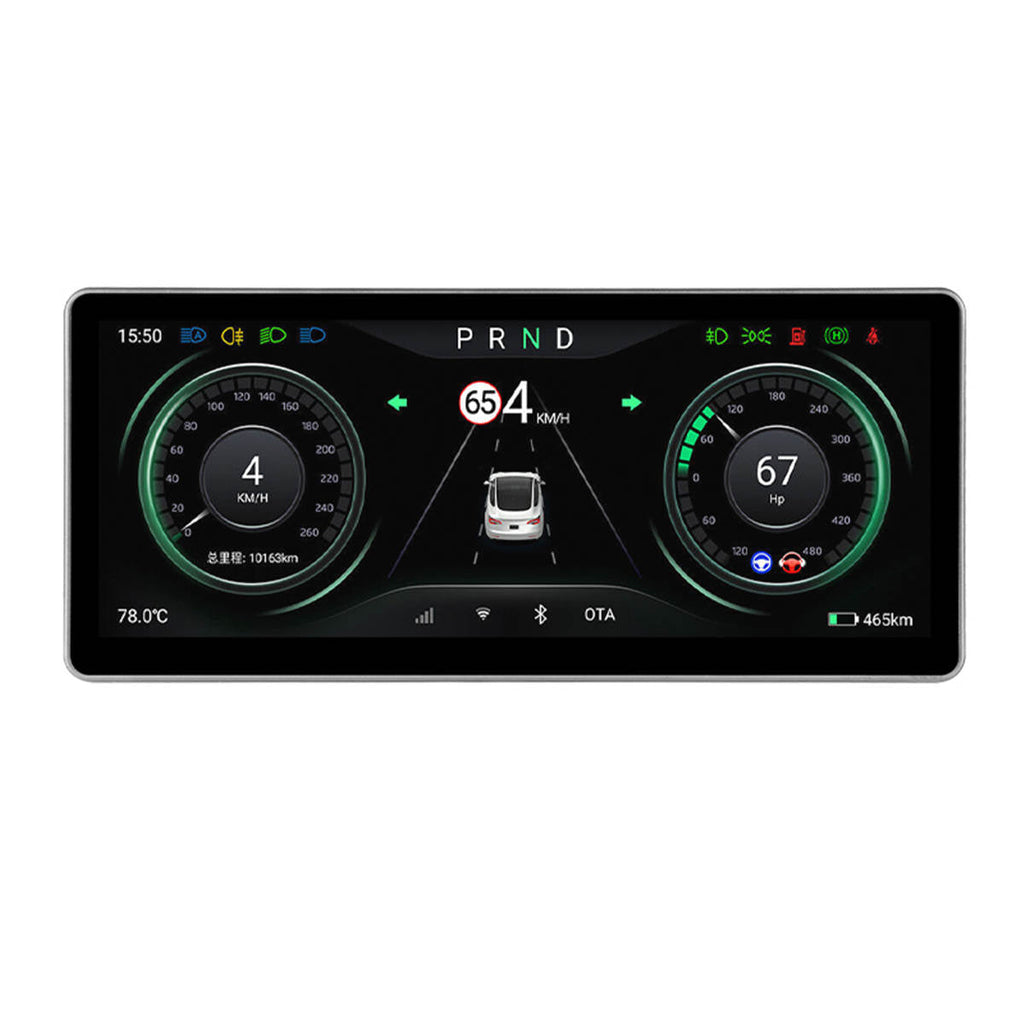 10.25 Inch Hud 4G Android Tesla Model 3 / Y LCD Instrument Dashboard Display