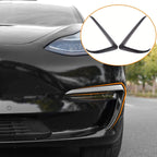 Trim for Tesla Model 3 Fog Lights (1 Pair) - Real Molded Carbon Fiber