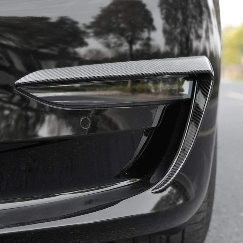 Trim for Tesla Model 3 Fog Lights (1 Pair) - Real Molded Carbon Fiber Secondary image