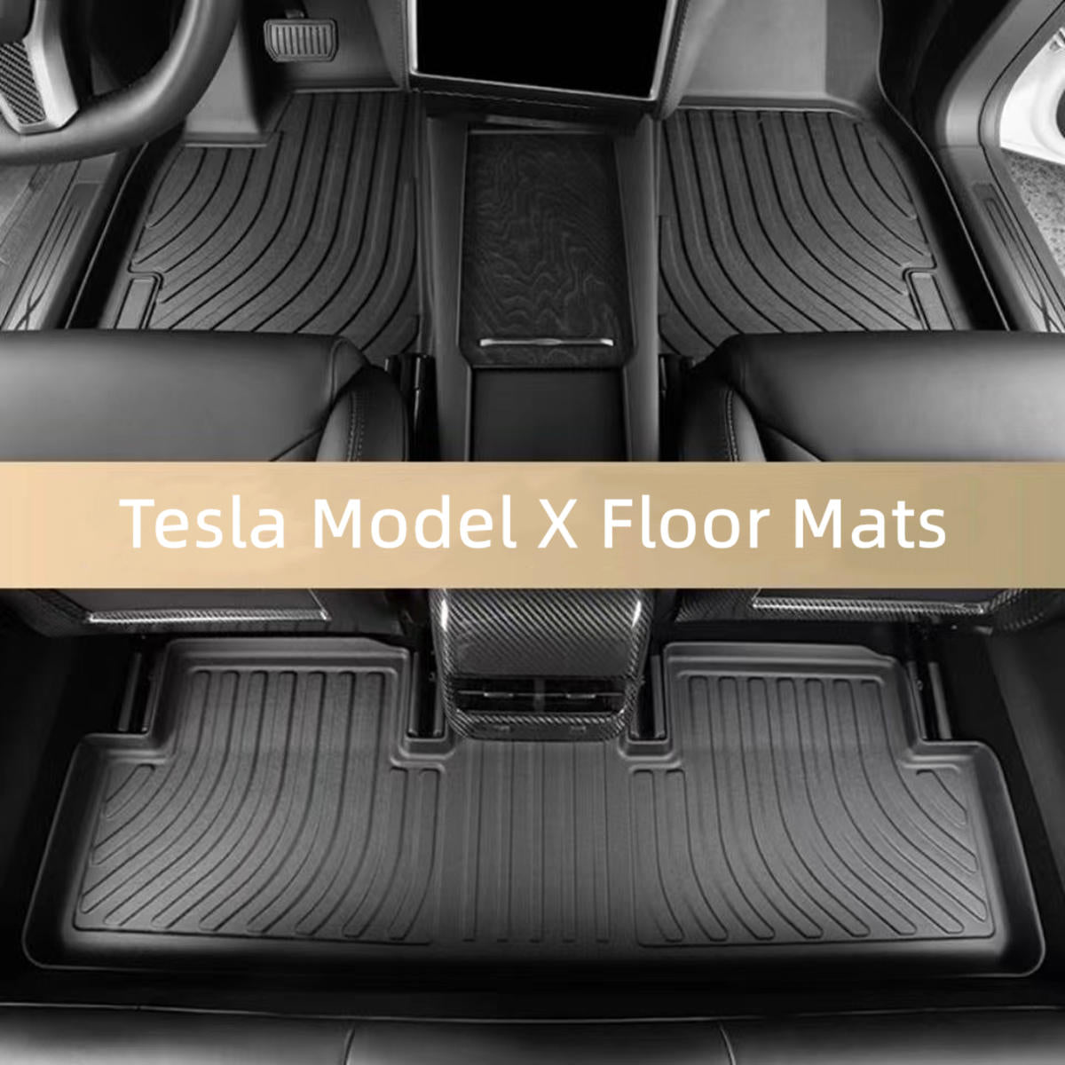 5 Seater Tesla Model X Floor Mats (2021-2024)