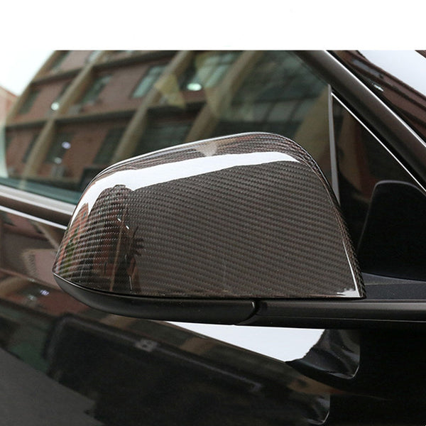 Precision Carbon Fiber Side Mirror Caps for Tesla Model X (1 Pair)