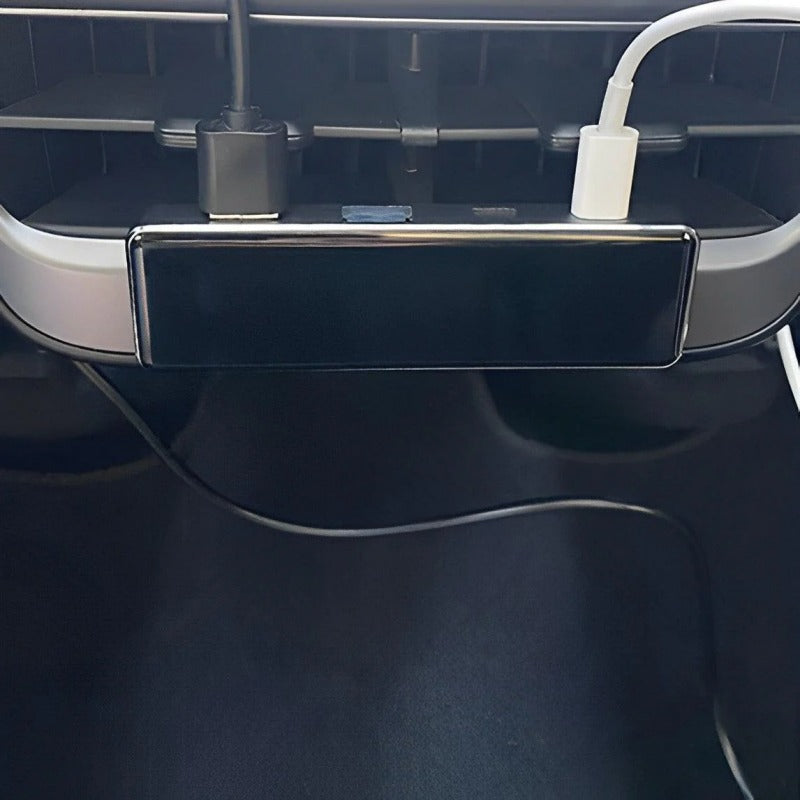 Center console armrest box and back seat USB hub for Tesla Model 3/Y
