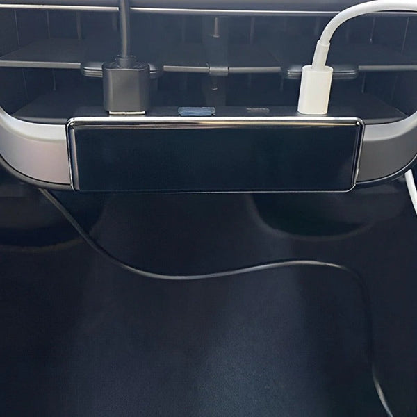 Center console armrest box and back seat USB hub for Tesla Model 3/Y