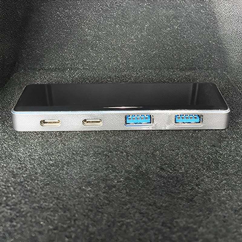 Center console armrest box and back seat USB hub for Tesla Model 3/Y