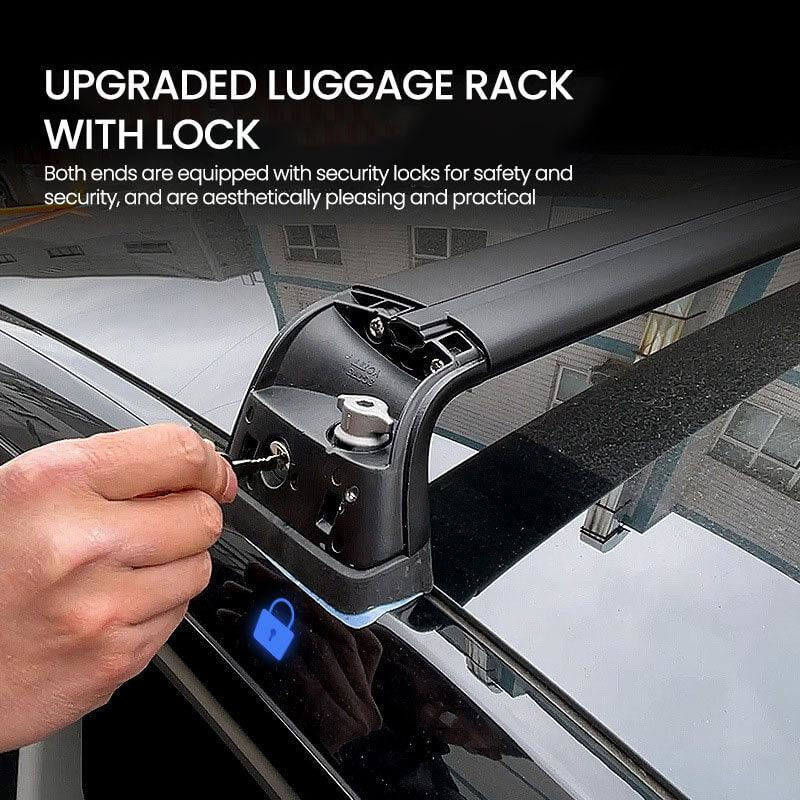 Lockable crossbar fits for Tesla Model 3/Y Roof Rack Carrier Rails (set of 2)
