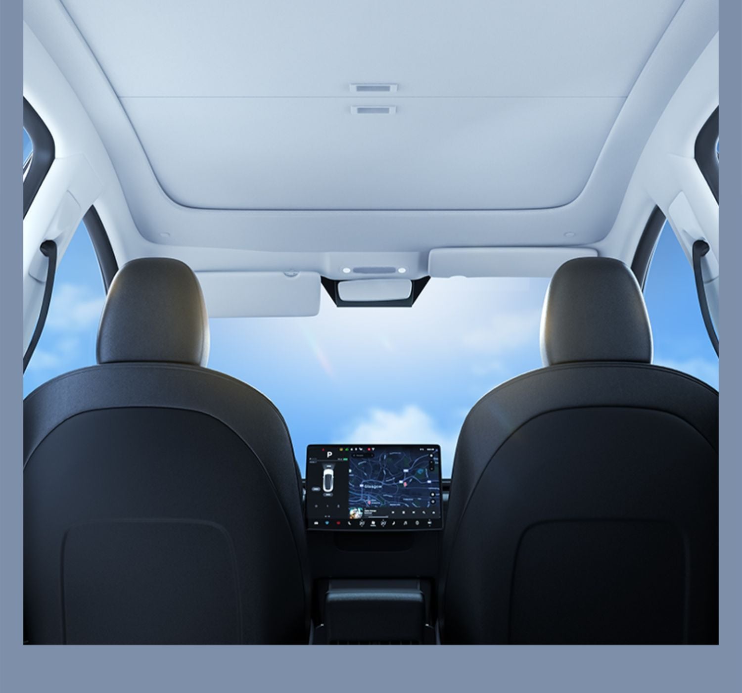 Retractable Glass Roof Sunshade for Tesla Model 3/Y/3 Highland